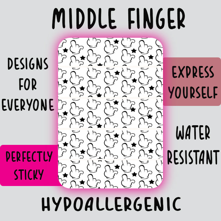 *RUDIE TUBIE* Middle Finger Tubie Tape