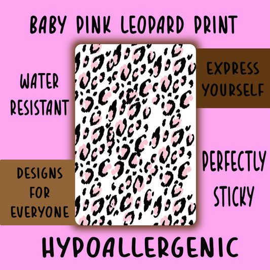 baby pink Leopard Print Tubie Tape