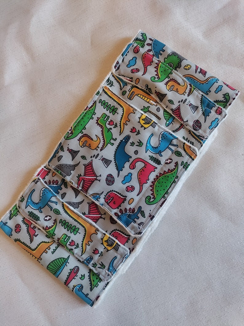 Grey Dino PEG tube belt