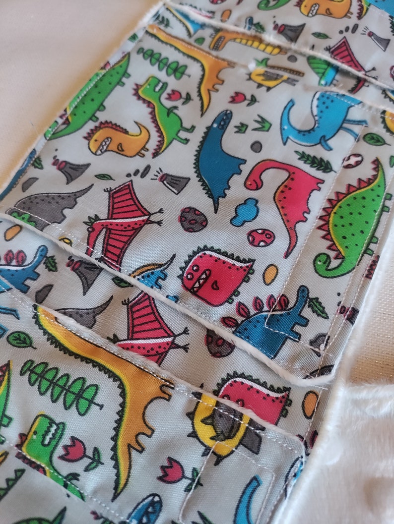 Grey Dino PEG tube belt
