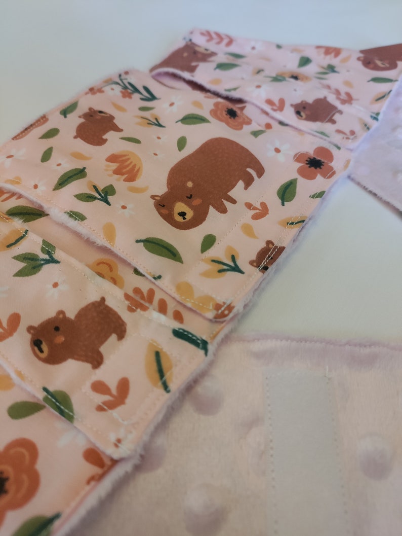Pink bear PEG tube belt