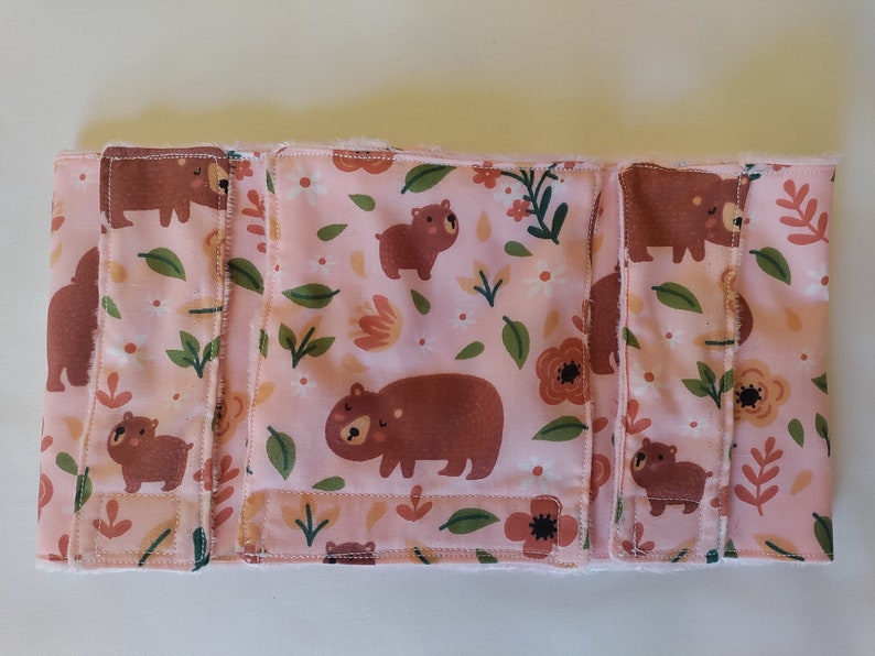 Pink bear PEG tube belt