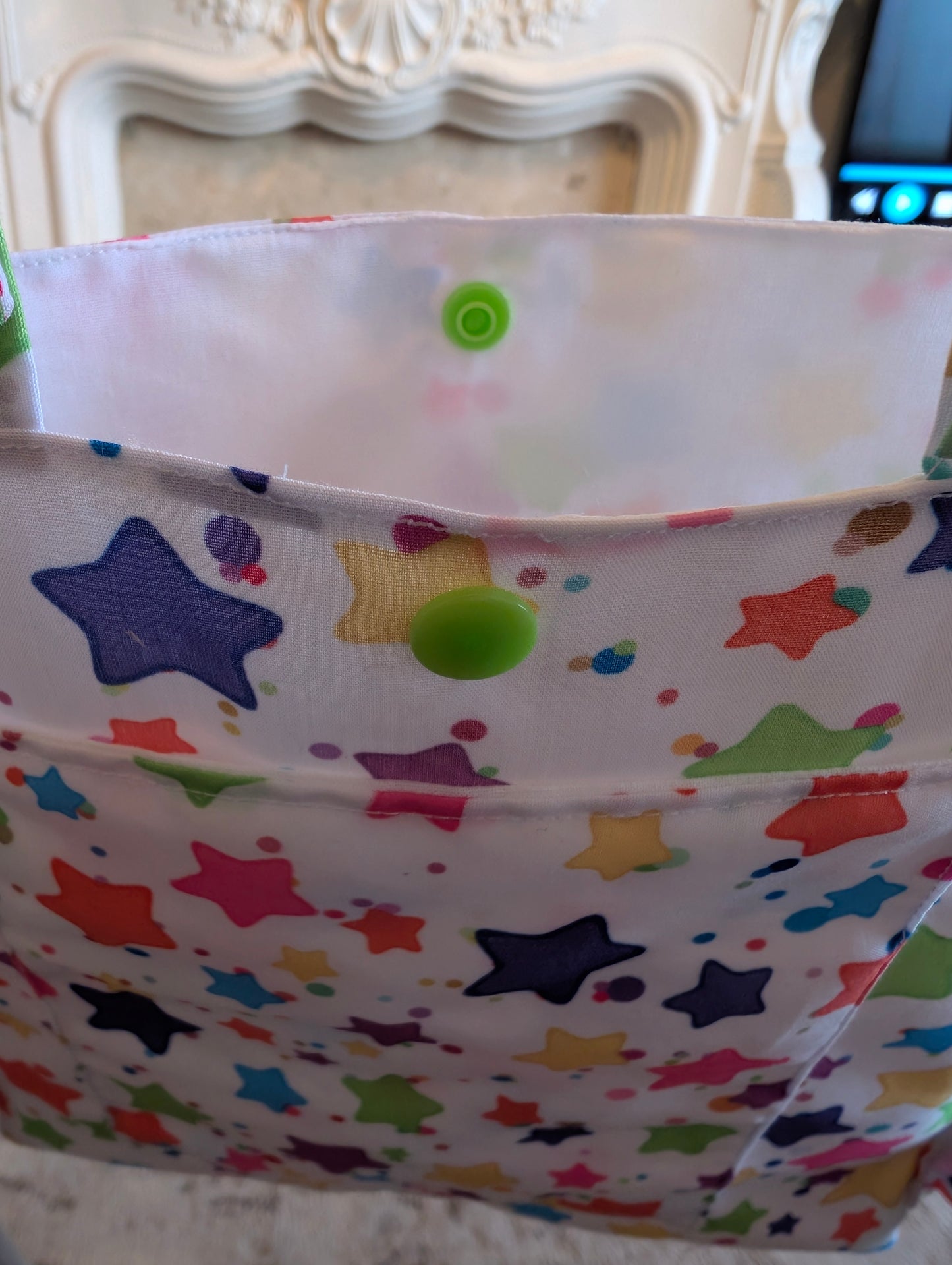 Stars Zimmer frame bag, walking frame bag, accessories, walking aid, handmade, bag, storage