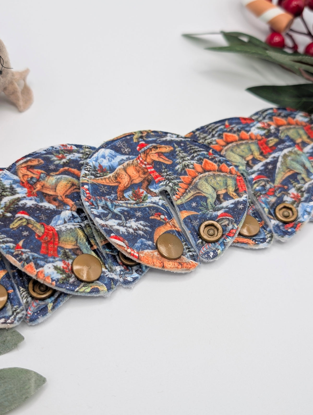 Christmas dinosaur Tubie pads