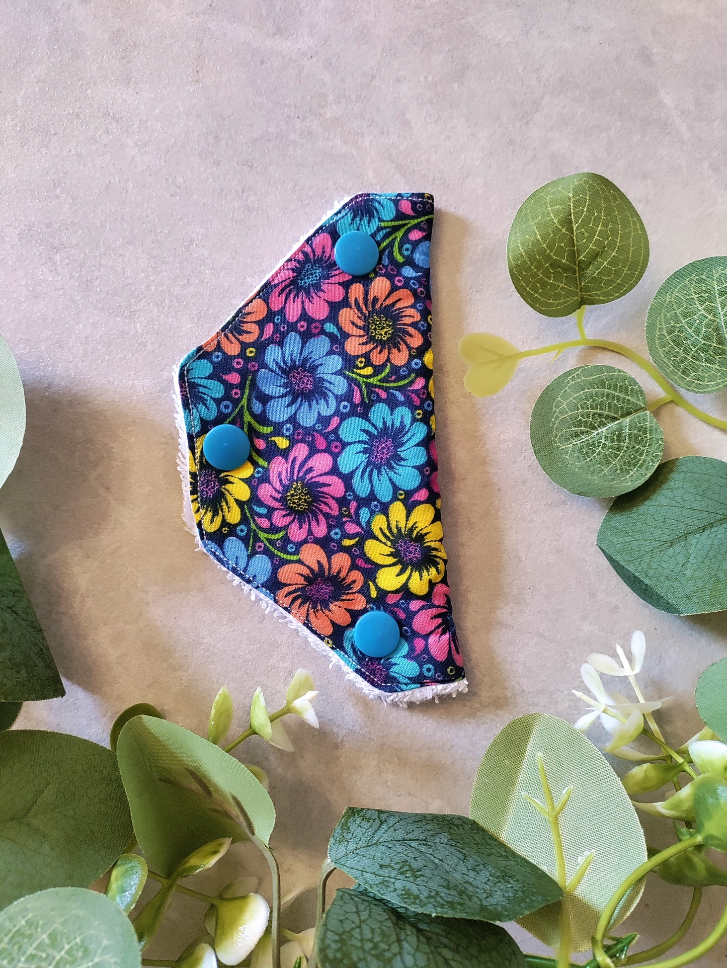 Bold Floral valve cover TOWEL LINED