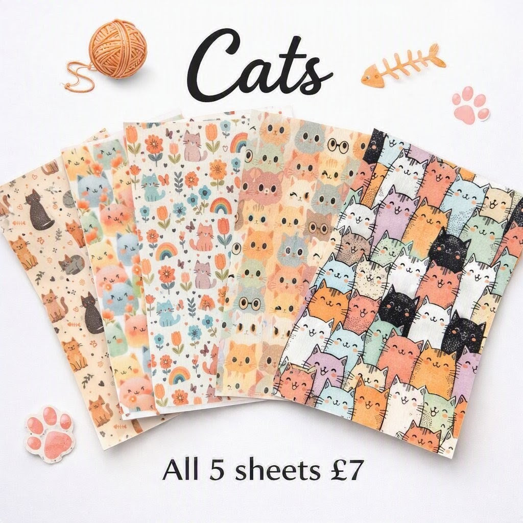Cats 5pcs Tubie Tape