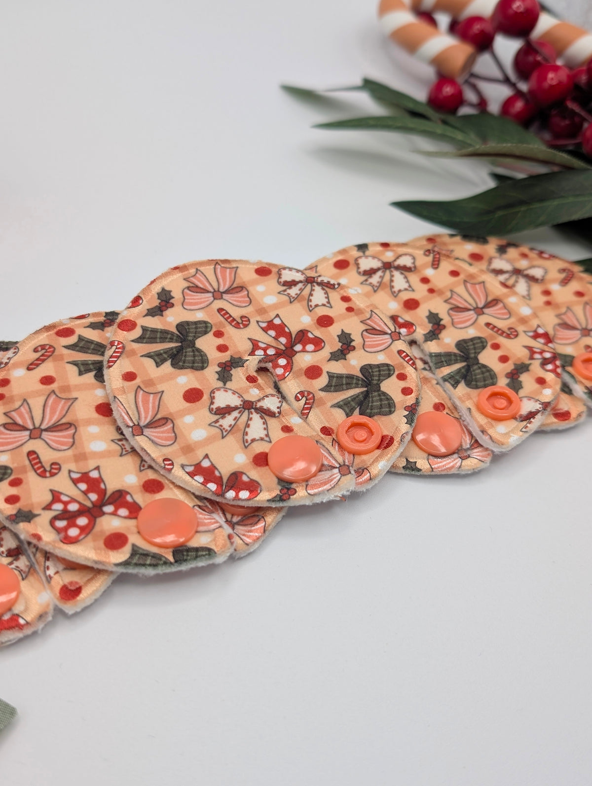 Christmas bows Tubie pads