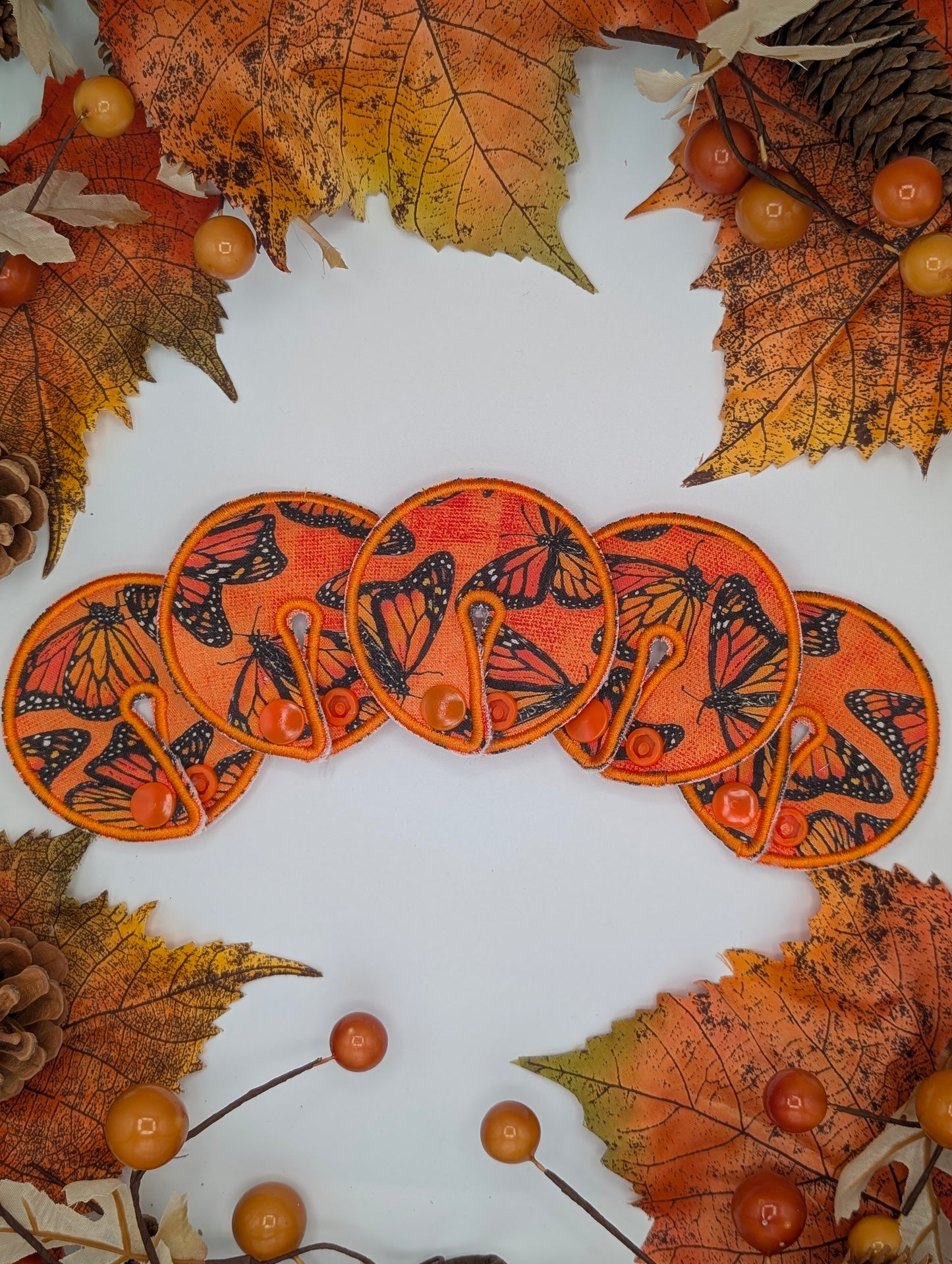 Orange Butterfly Tubie pads