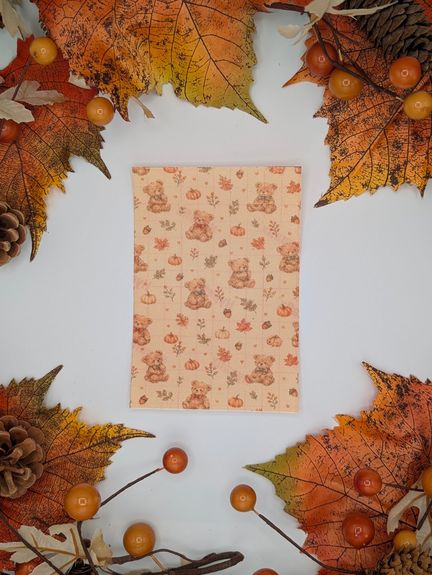 Autumn Teddies Tubie Tape