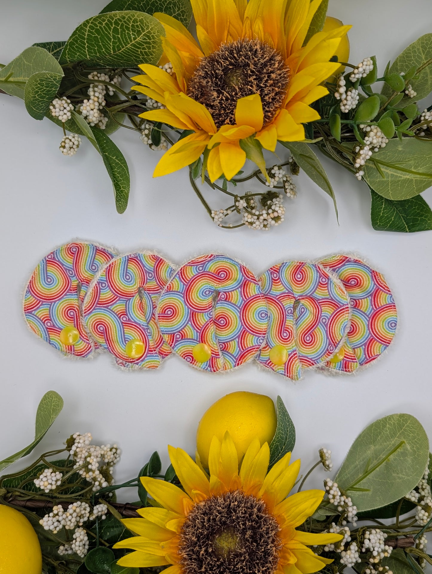 Rainbow swirl Tubie covers, G G/J tube, PEG tube, Tubie pads