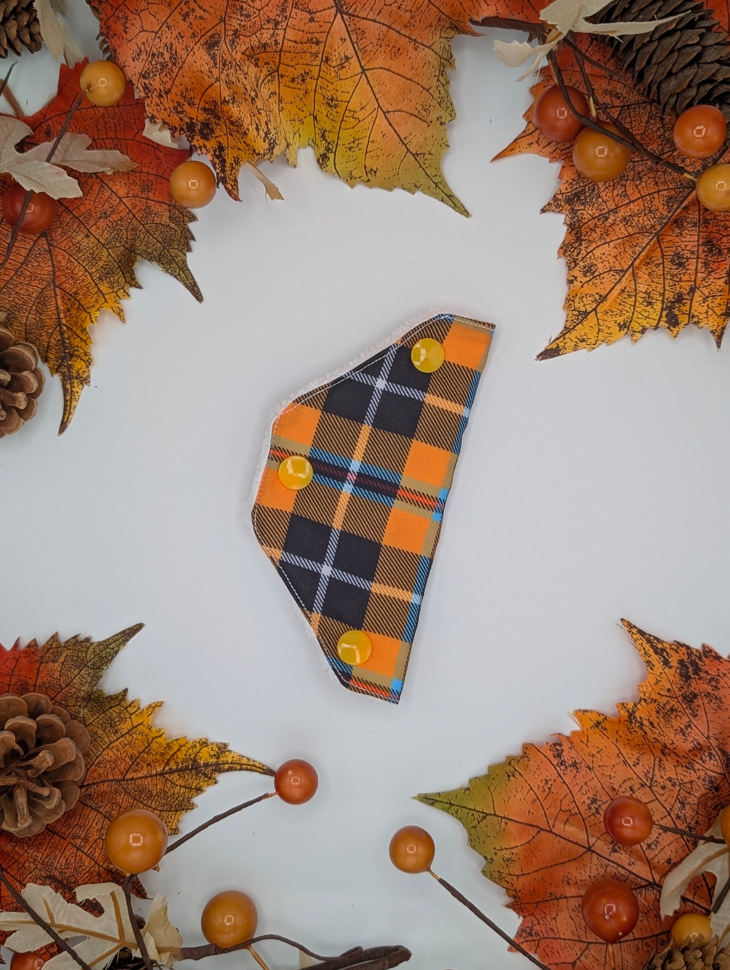 Fall Tartan valve cover TOWEL LINED