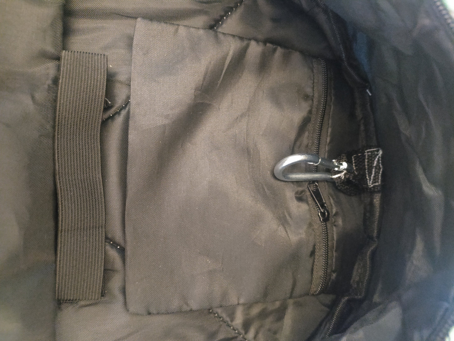 Black check tubie backpack