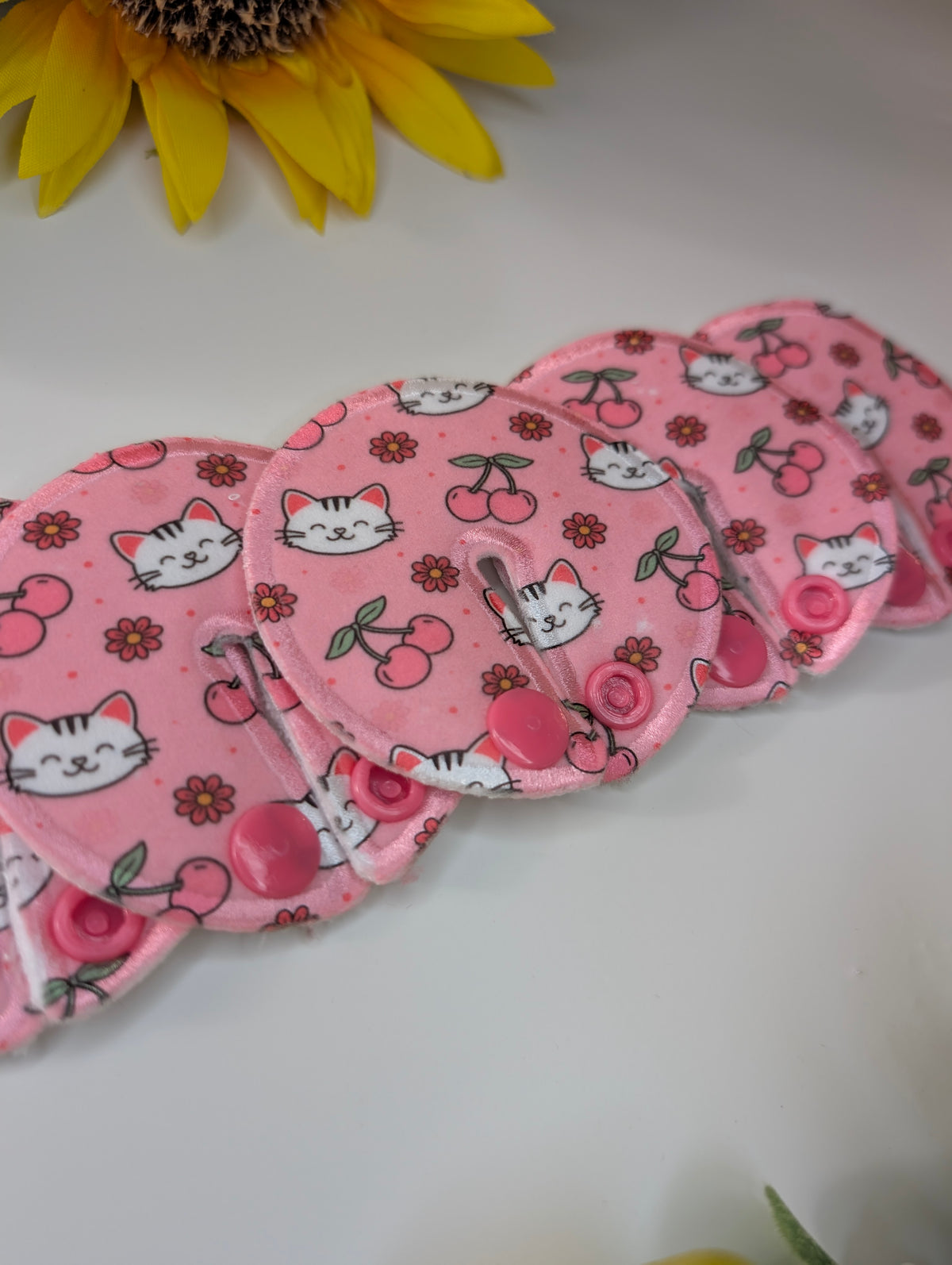 Cherries and cats Tubie pads