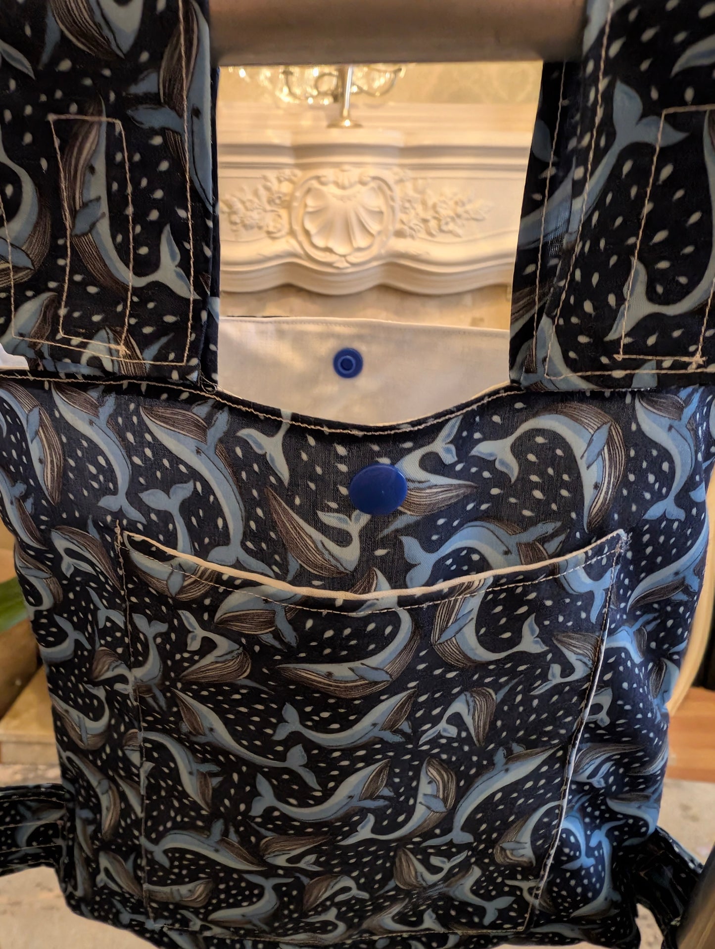 Blue whale Zimmer frame bag