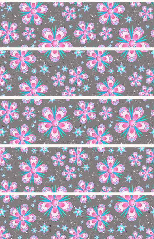 Grey Floral Tubie Tape