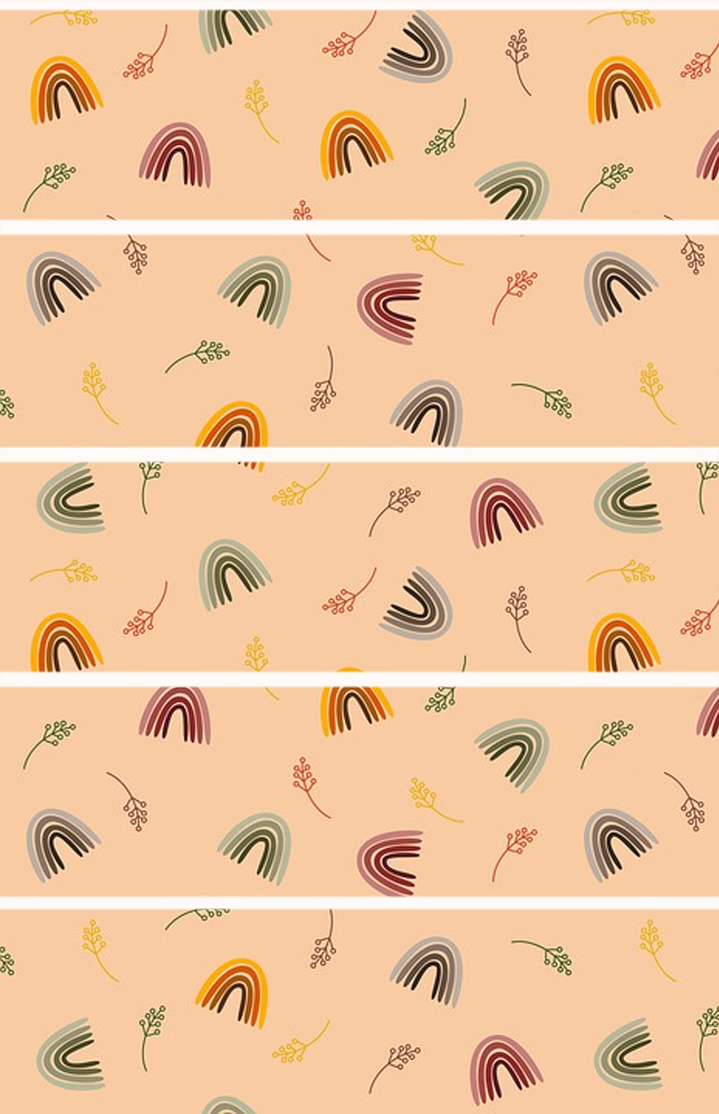 Peach Rainbow Tubie Tape