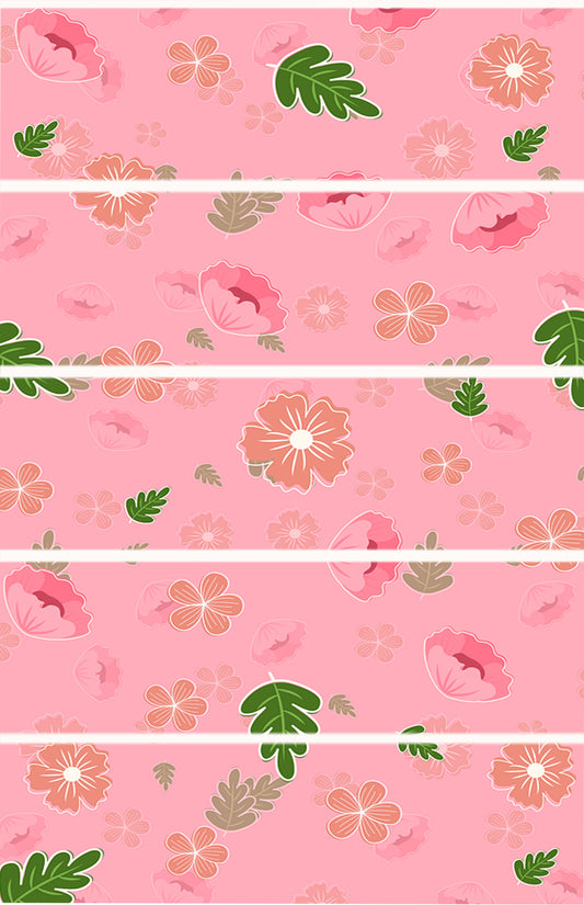 Flowers and leaves Tubie Tape