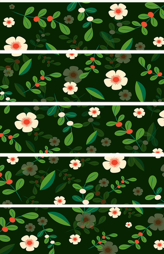 Green Floral Tubie Tape