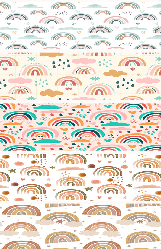 Rainbow mix Tubie Tape