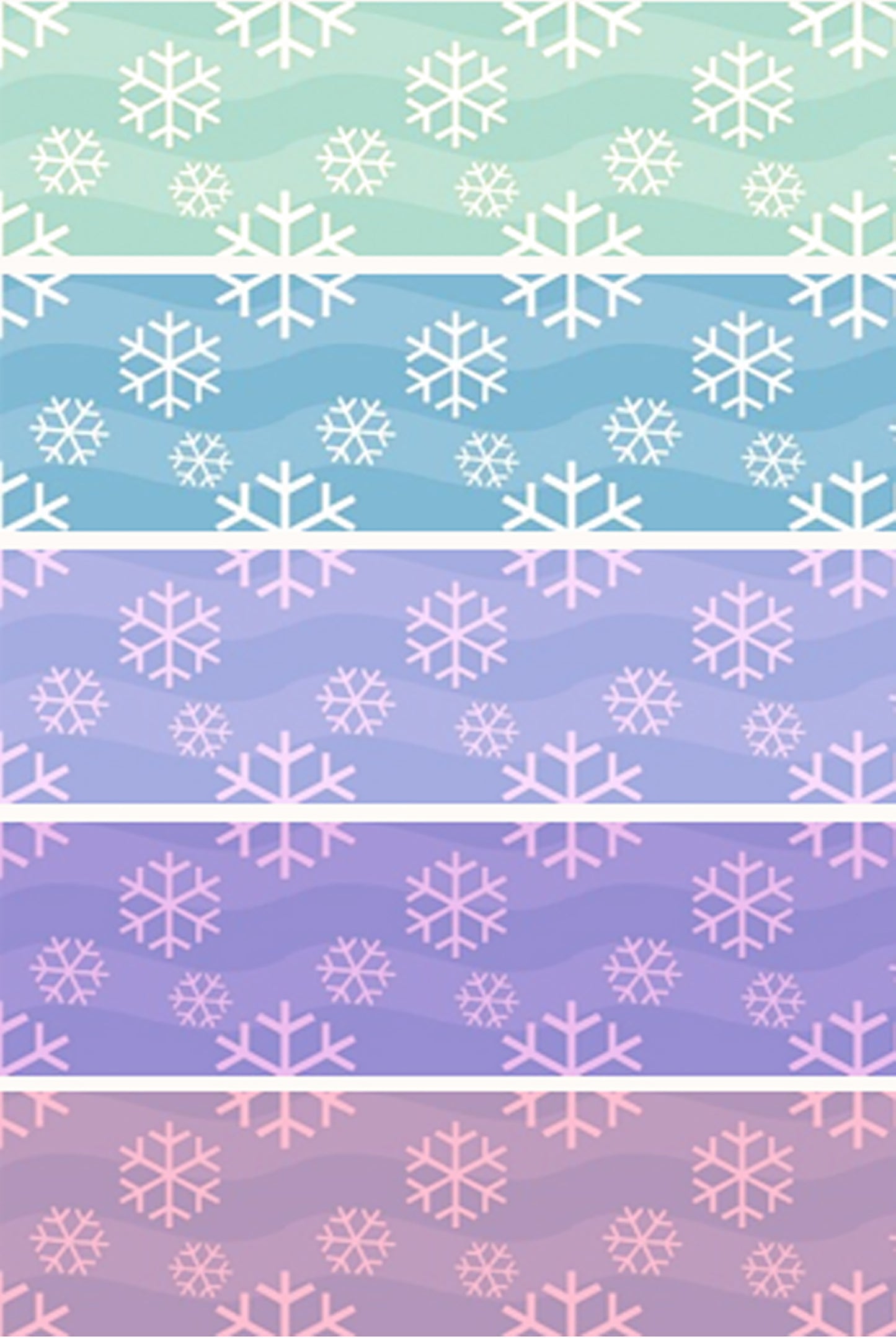 Snowflake Christmas Tubie Tape