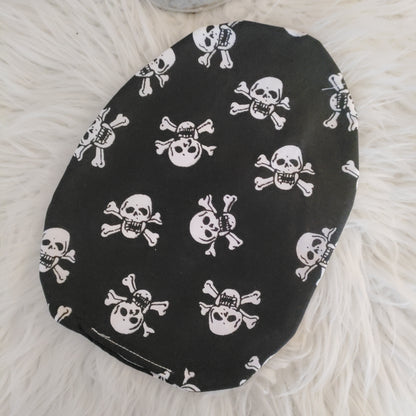 black skull stoma bag cover