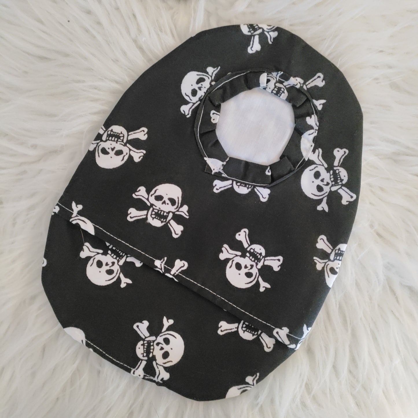 black skull stoma bag cover