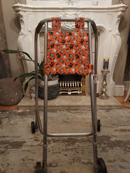 Orange Bear Zimmer frame bag, walking frame bag, accessories, walking aid, handmade, bag, storage