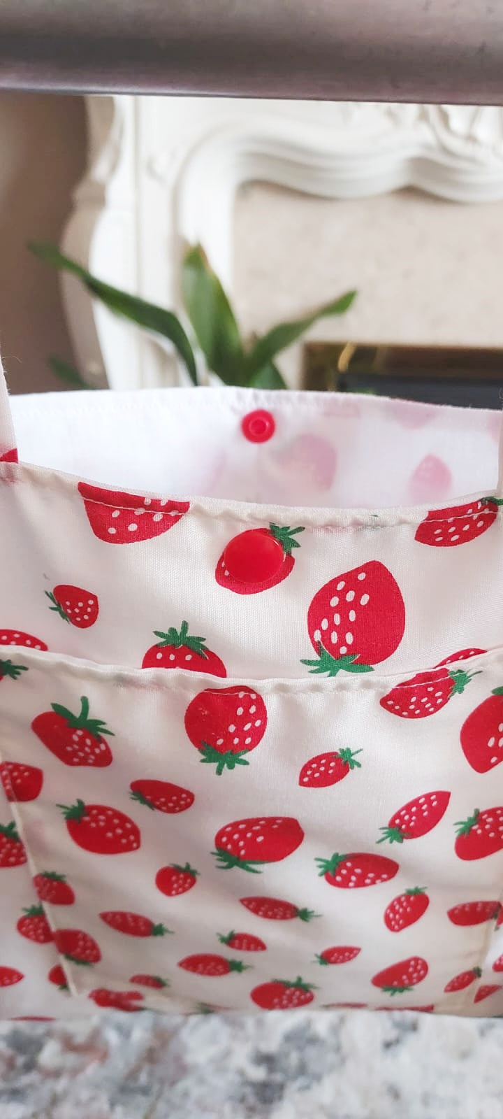 Strawberry Zimmer frame bag, walking frame bag, accessories, walking aid, handmade, bag, storage