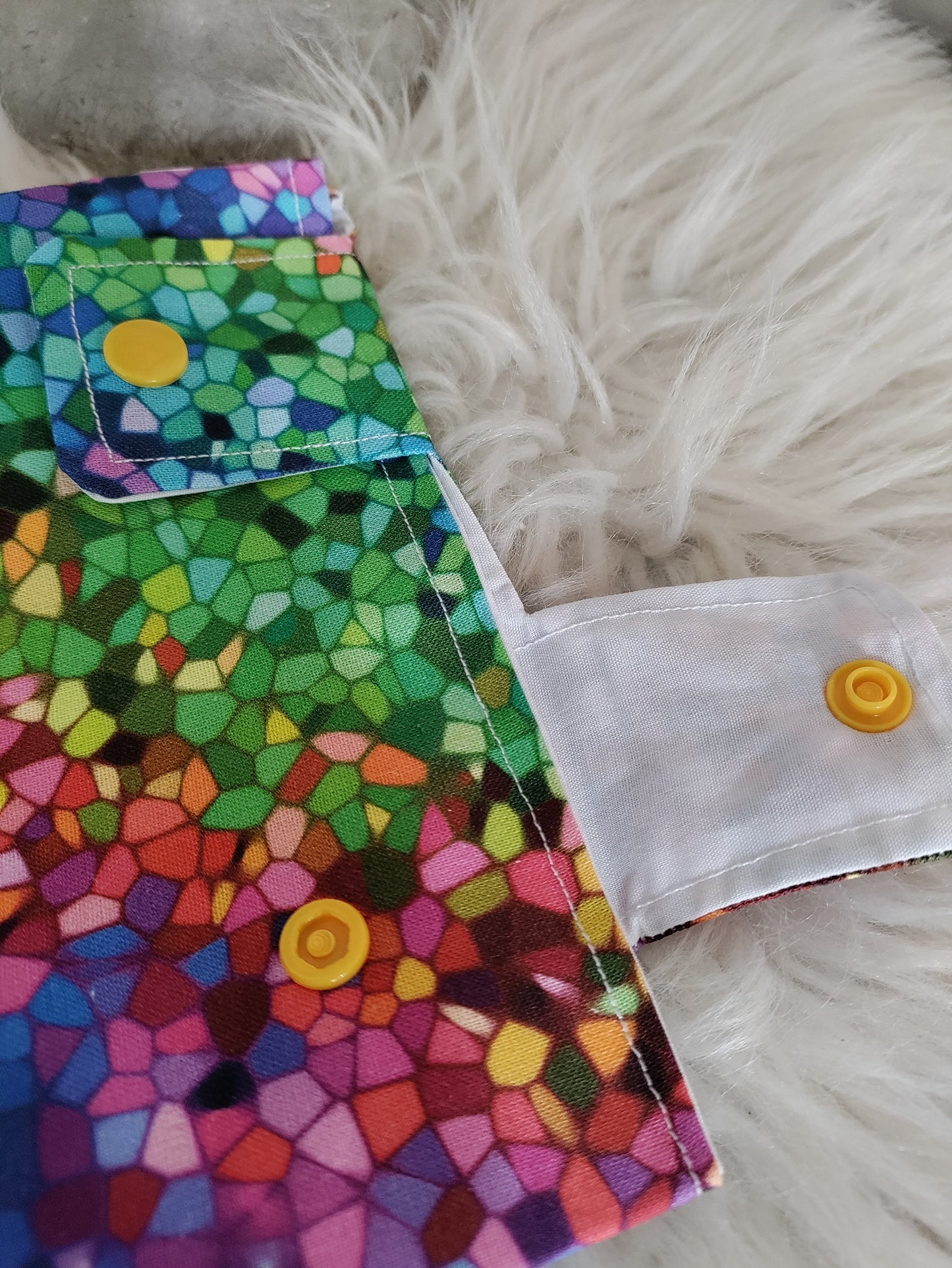 Stained Glass Leg Bag Cover