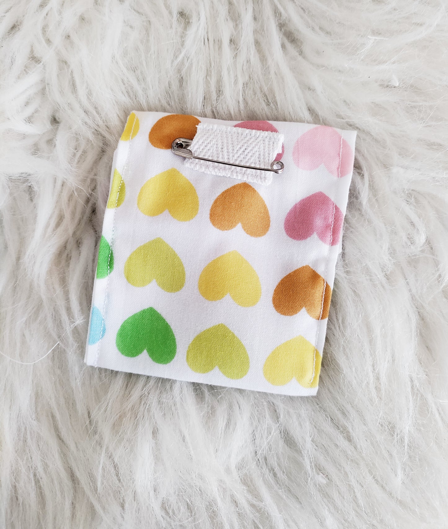 Rainbow Heart Tubie Pouch