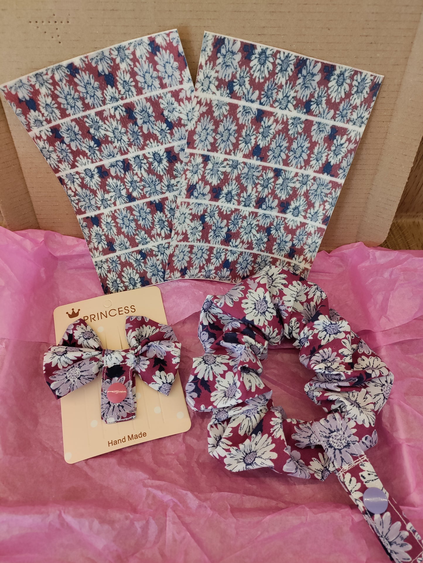 PURPLE FLORAL ready SET go, tubie set.