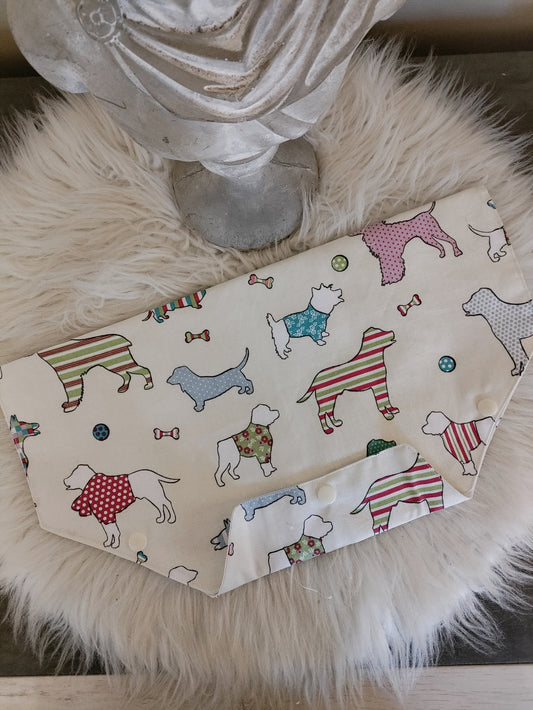 Cream Dog Belly Bag Cover