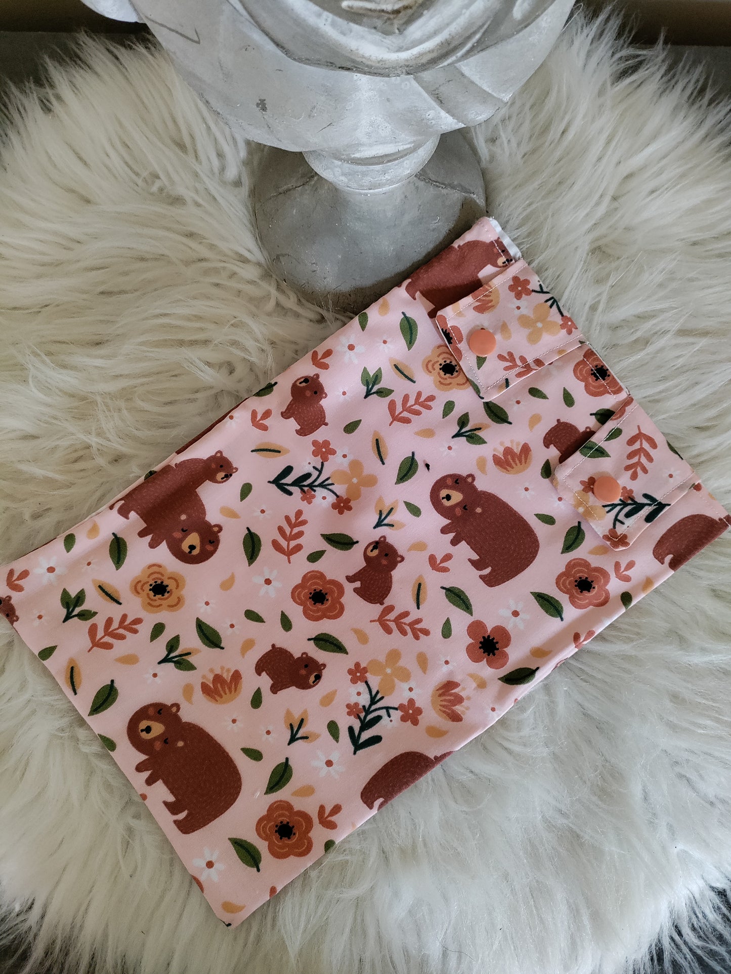 Pink bear Leg Bag Cover