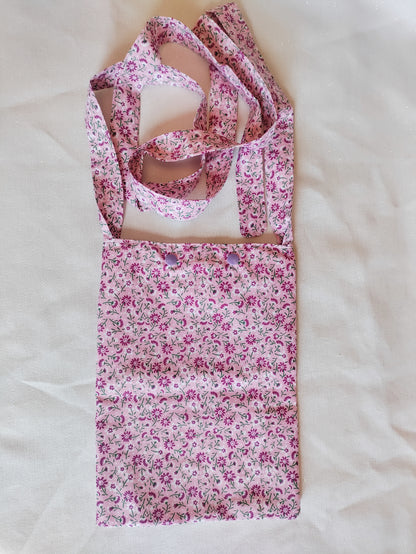 Pink Floral syringe driver bag