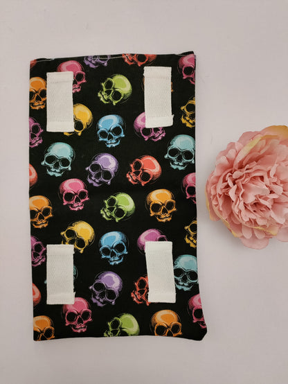 Coloured skull Leg Bag Cover