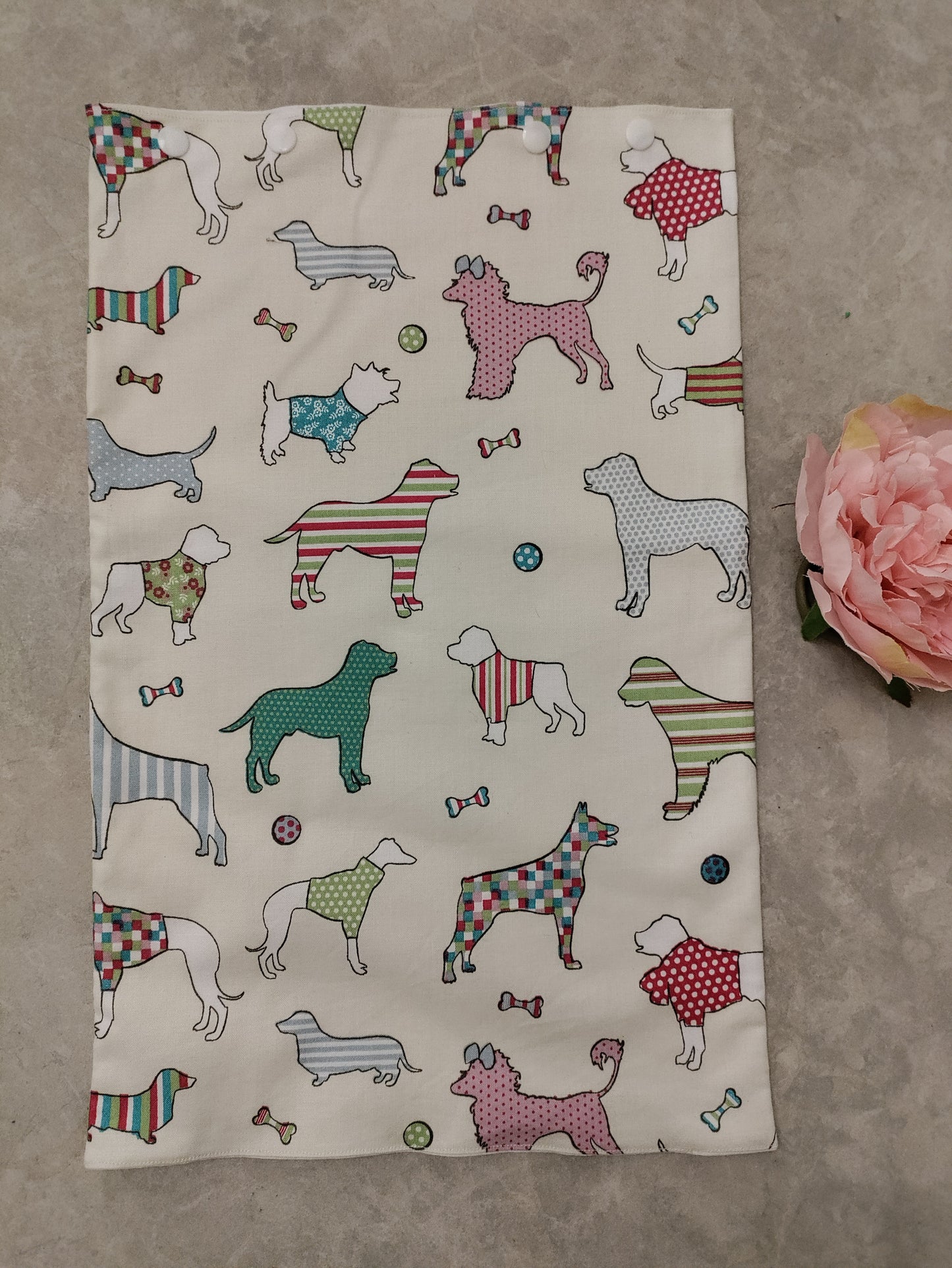 Cream Dogs TPN bag cover