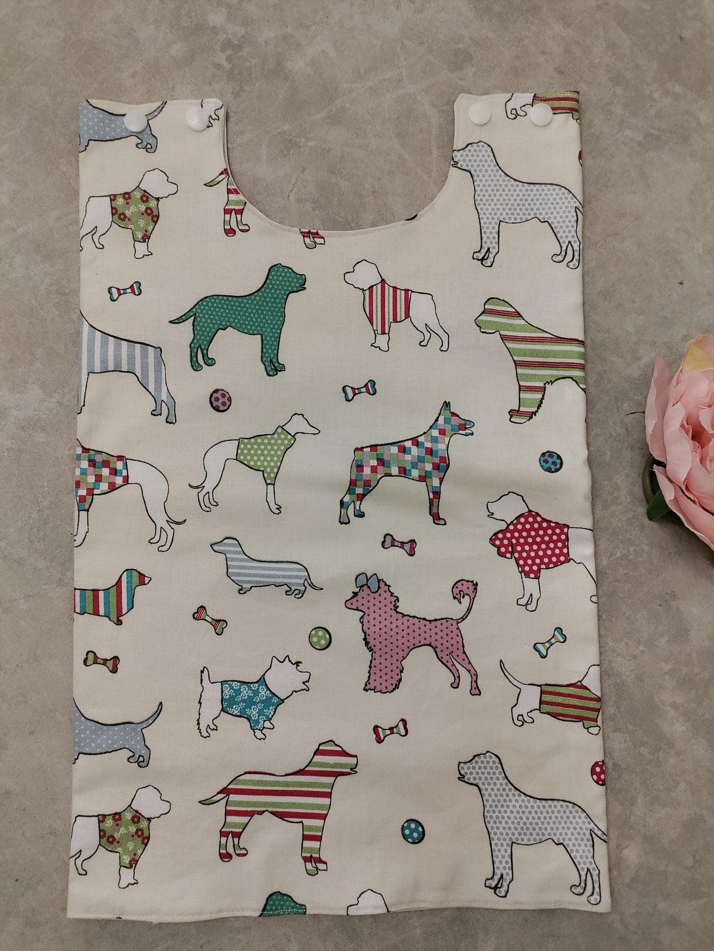 Cream Dogs TPN bag cover