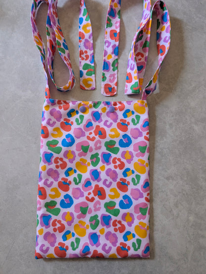 Bright leopard syringe driver bag, medical bag, feeding tube, medical accessories. Shoulder bag, pump bag, chemo pump, cancer (Copy) (Copy)