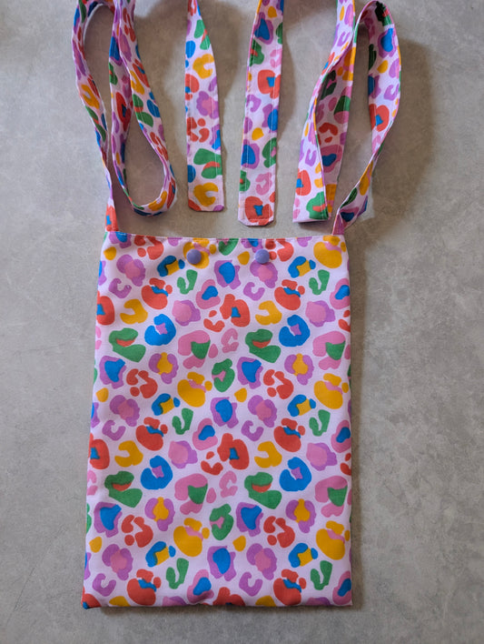 Bright leopard syringe driver bag, medical bag, feeding tube, medical accessories. Shoulder bag, pump bag, chemo pump, cancer (Copy) (Copy)
