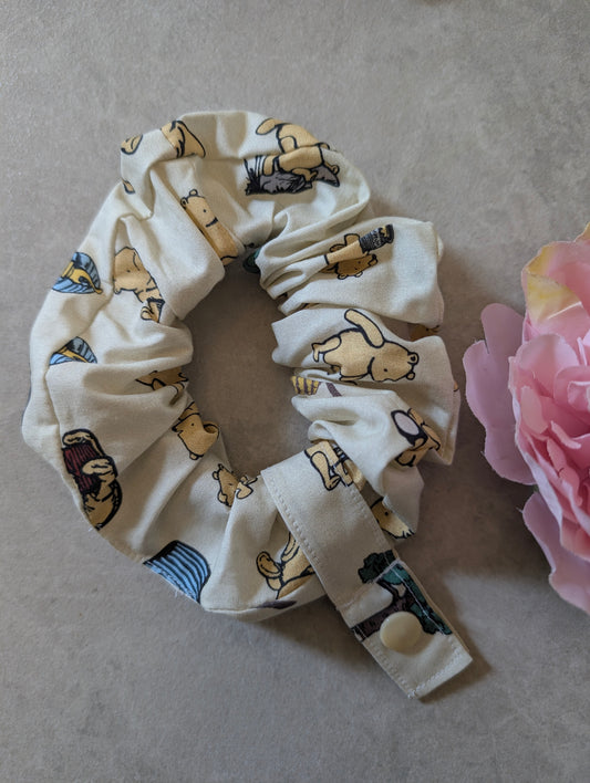 Classic Winnie the Pooh  tubie scrunchie ng tube, nj tube, Feeding tube