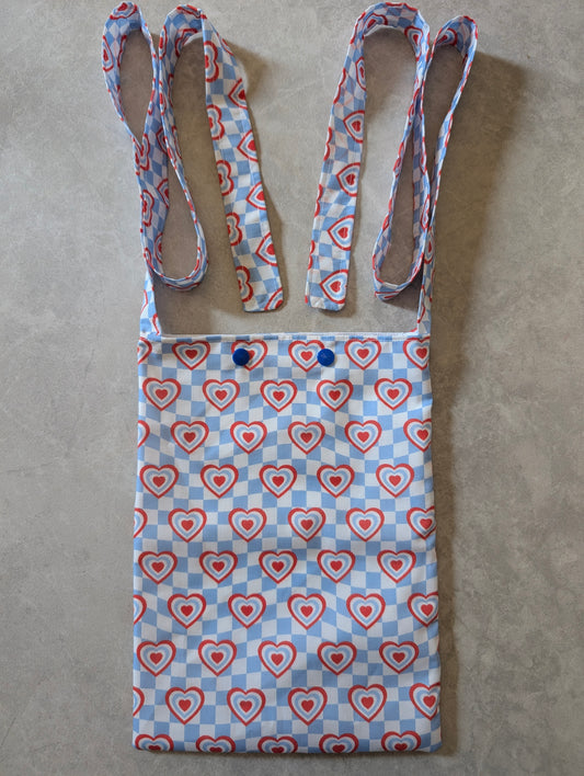Check Heart syringe driver bag, medical bag, feeding tube, medical accessories. Shoulder bag, pump bag, chemo pump, cancer (Copy)