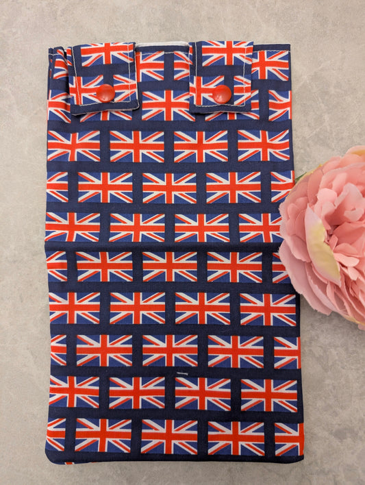 Blue Union jack catheter Leg Bag Cover