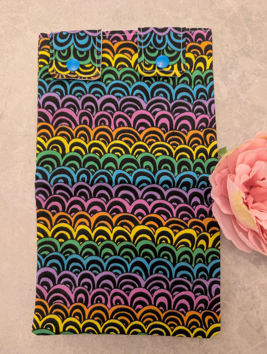 Black Rainbow Wave catheter Leg Bag Cover