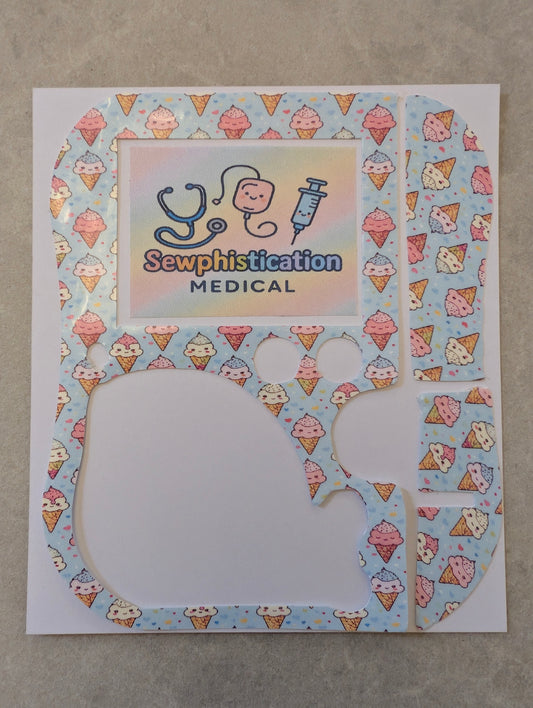 Happy Icecream Abbott freego pump sticker