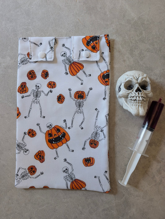 Pumpkin Skeleton catheter Leg Bag Cover