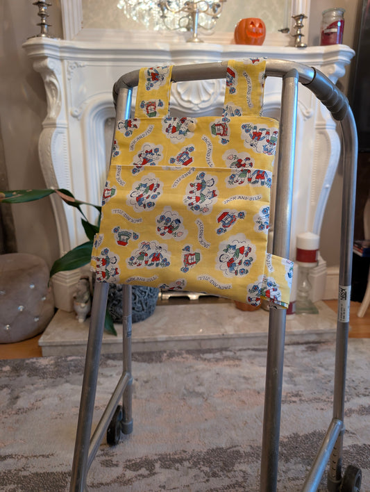 Nursery rhyme Zimmer frame bag