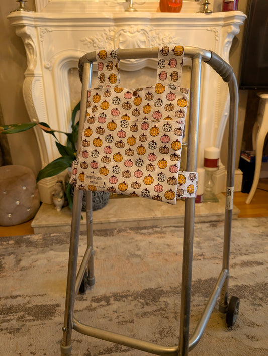 Pumpkin Zimmer frame bag, walking frame bag, accessories, walking aid, handmade, bag, storage