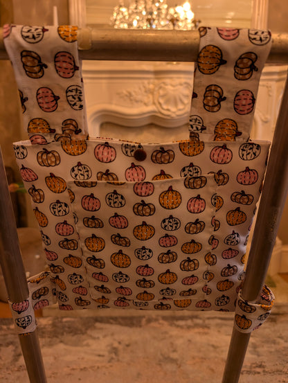 Pumpkin Zimmer frame bag, walking frame bag, accessories, walking aid, handmade, bag, storage