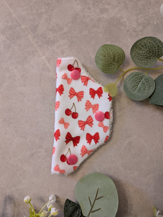 Cherries and bows valve cover TOWEL LINED