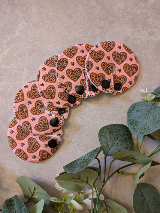 Leopard Hearts Tubie pads